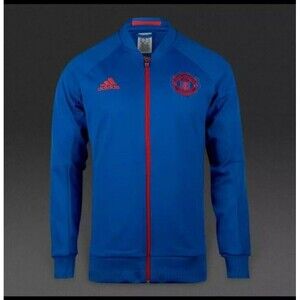 ADIDAS MEN FC MANCHESTER UNITED JACKET TRAINING SOCCER FOOTBALL SIZE Large